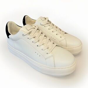 Kurt Geiger Laney Women’s White Leather Platform Sneaker Size 39EU/8-8.5US NEW